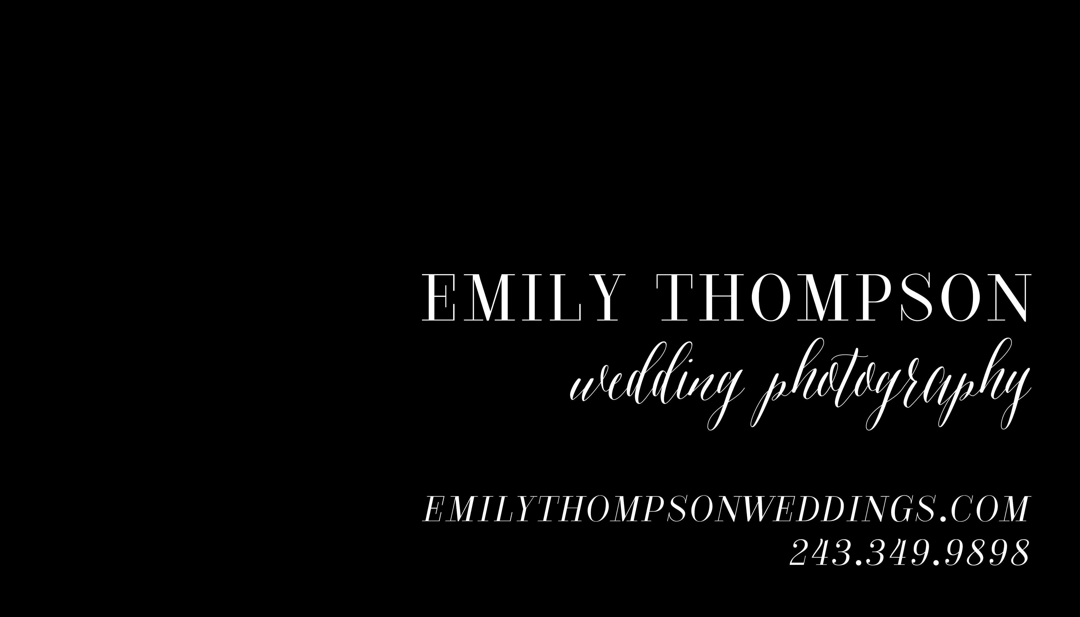 Emily Thompson business card